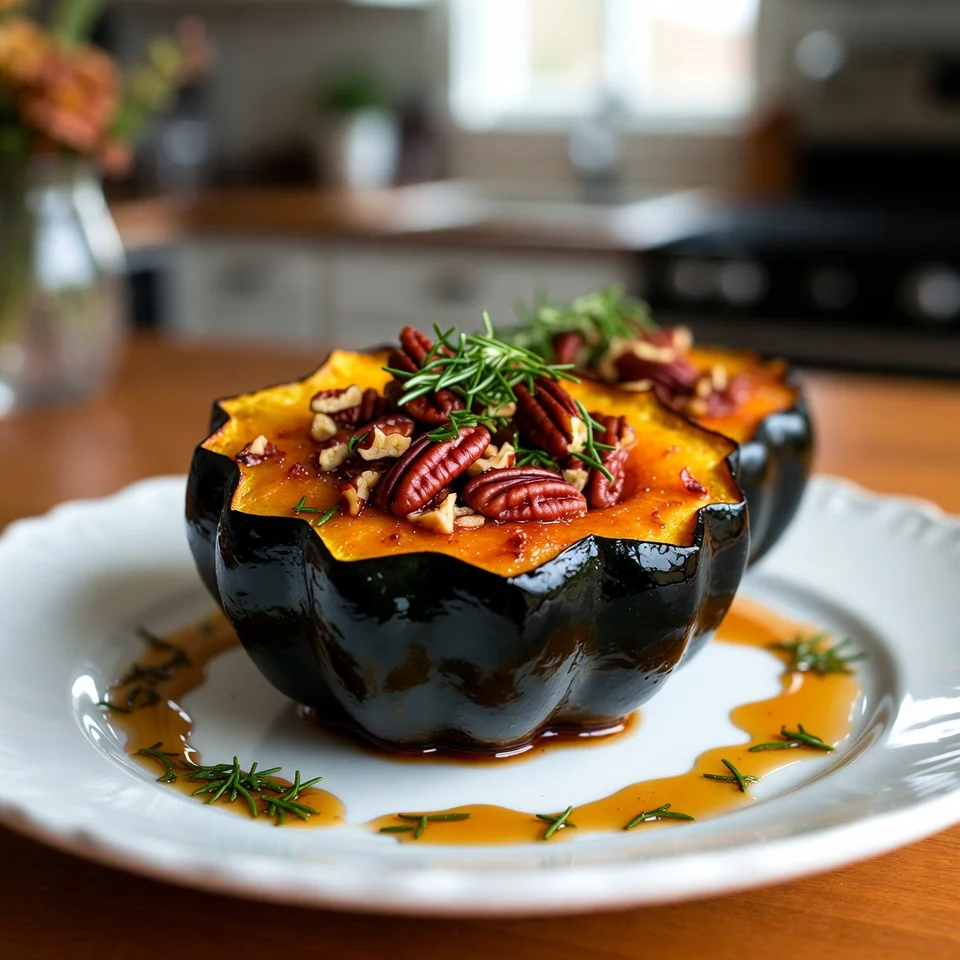 Maple Pecan Rosemary Acorn Squash1