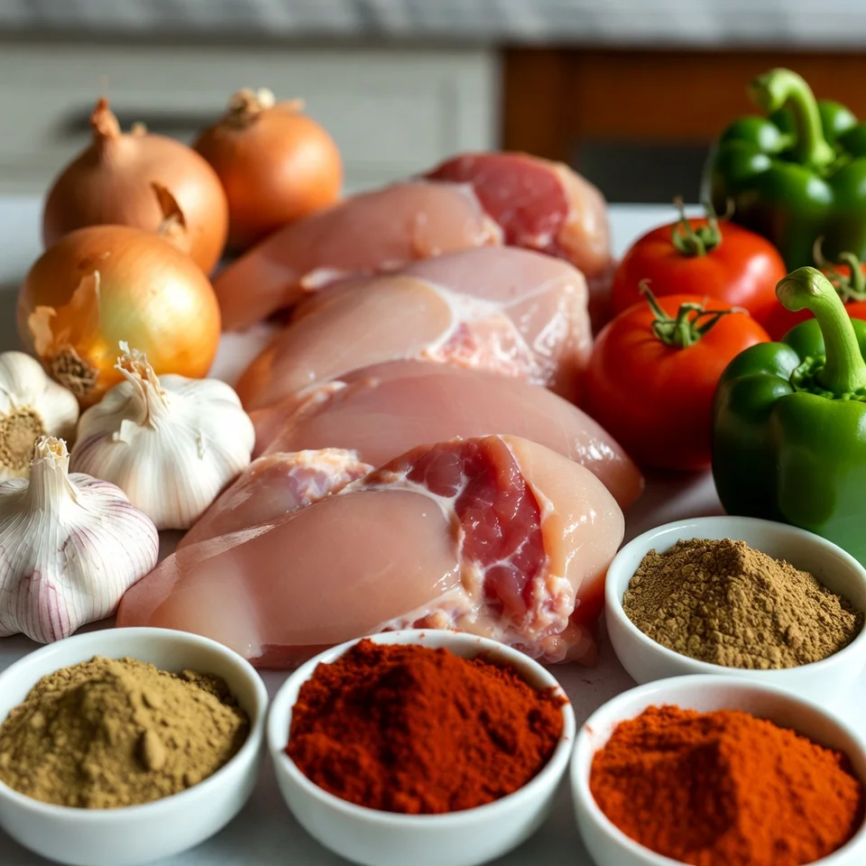 ingredients in used Mexican Shredded Chicken 