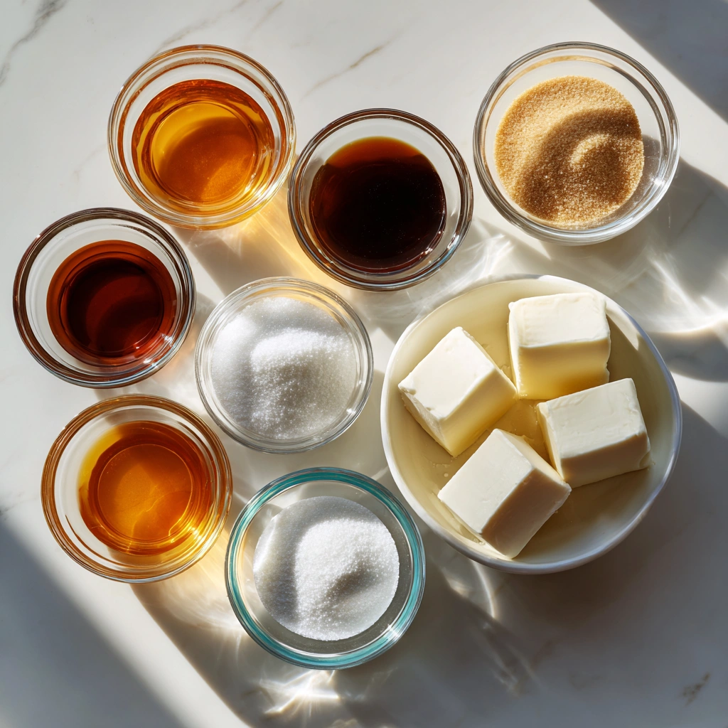 ingredients of My Favorite Caramel Sauce Recipe