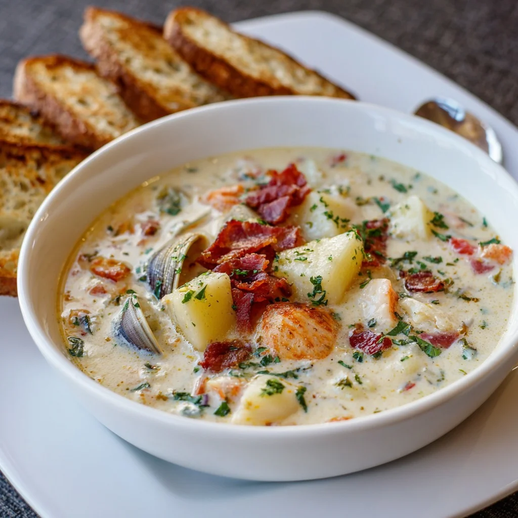 New England Clam Chowder Classic Creamy Seafood Chowder 6 New England Clam Chowder