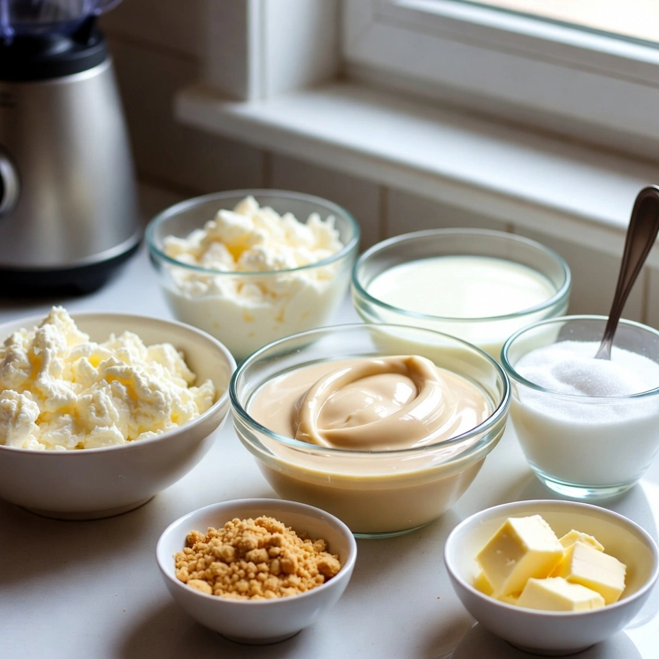 No-Bake White Chocolate Cheesecake That Melts Smoothly in Every Bite 3 ingredients of No-Bake White Chocolate Cheesecake