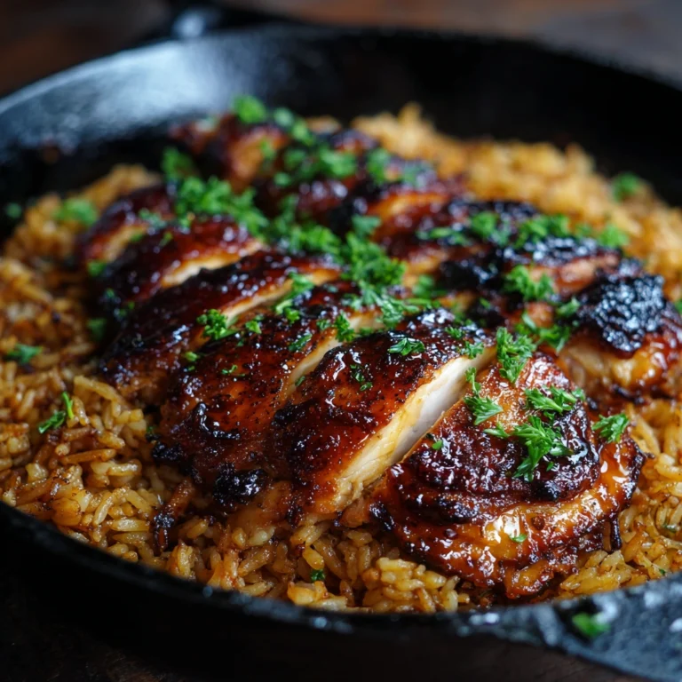 One Pan Bold Honey BBQ Chicken Rice 4 One Pan Bold Honey BBQ Chicken Rice