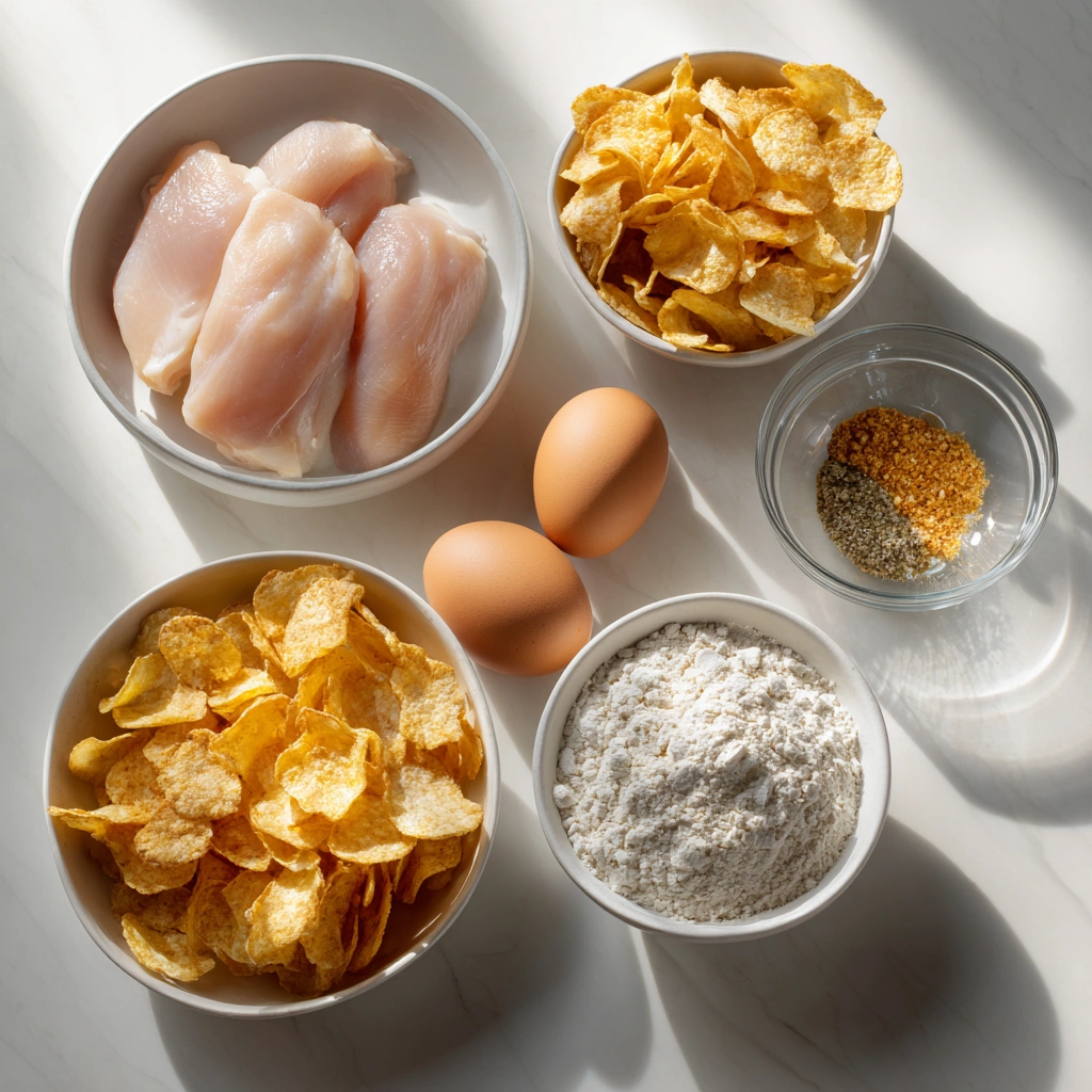 Potato Chip Chicken 3 ingredients for Potato Chip Chicken recipe