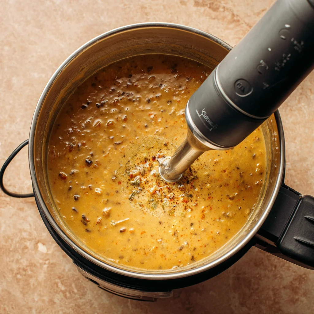 Potato Leek Soup Recipe – Cozy, Creamy, and Comforting 5 Blending potato leek soup to creamy texture