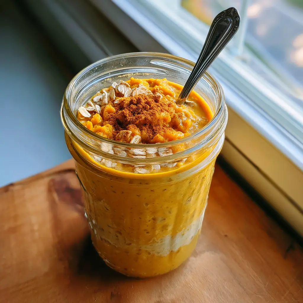 Pumpkin Pie Overnight Oats That Taste Like Fall in Every Spoonful 7 Pumpkin Pie Overnight Oat
