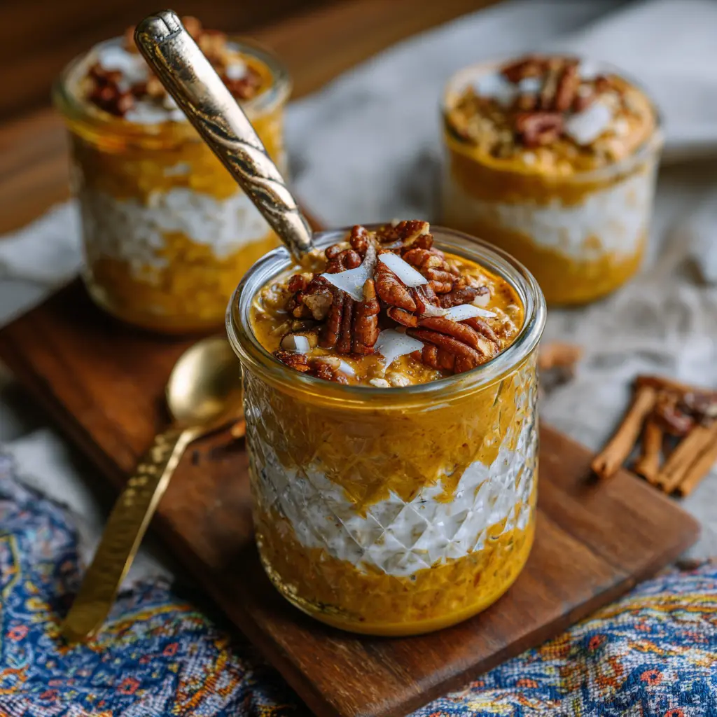 Pumpkin Pie Overnight Oats That Taste Like Fall in Every Spoonful 5 serving the Pumpkin Pie Overnight Oats