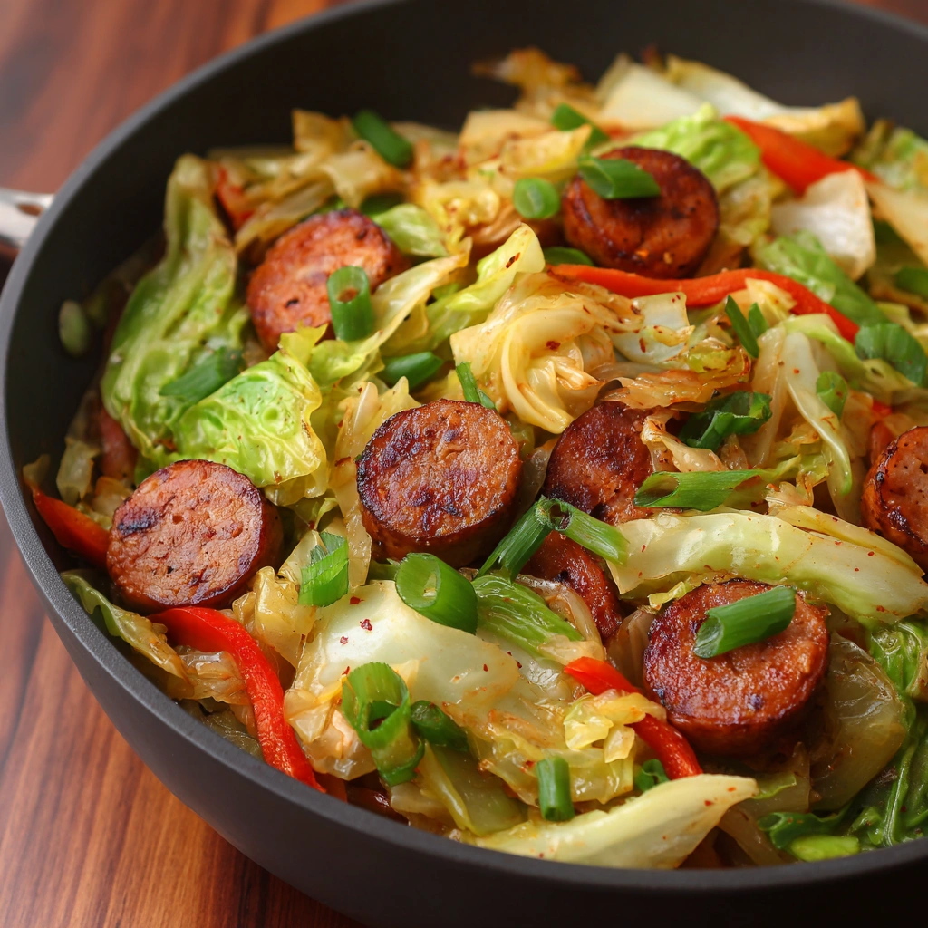 Sausage and Cabbage Stir Fry