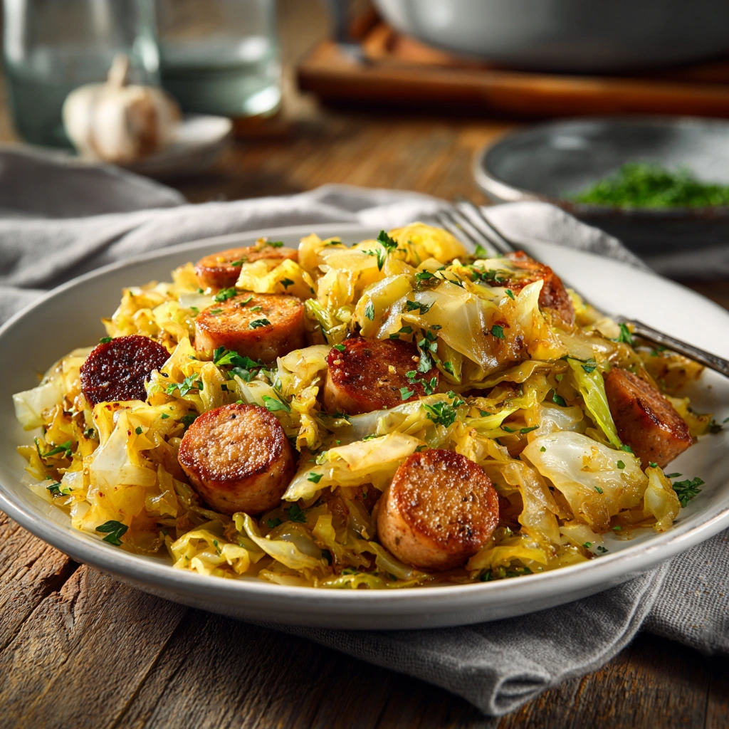 Sausage and Cabbage Stir Fry