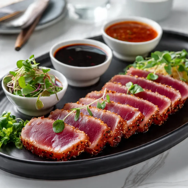Seared Ahi Tuna Recipe Dipping Sauces Restaurant-Style & Ready in Minutes 3 Seared Ahi Tuna Recipe Dipping Sauces