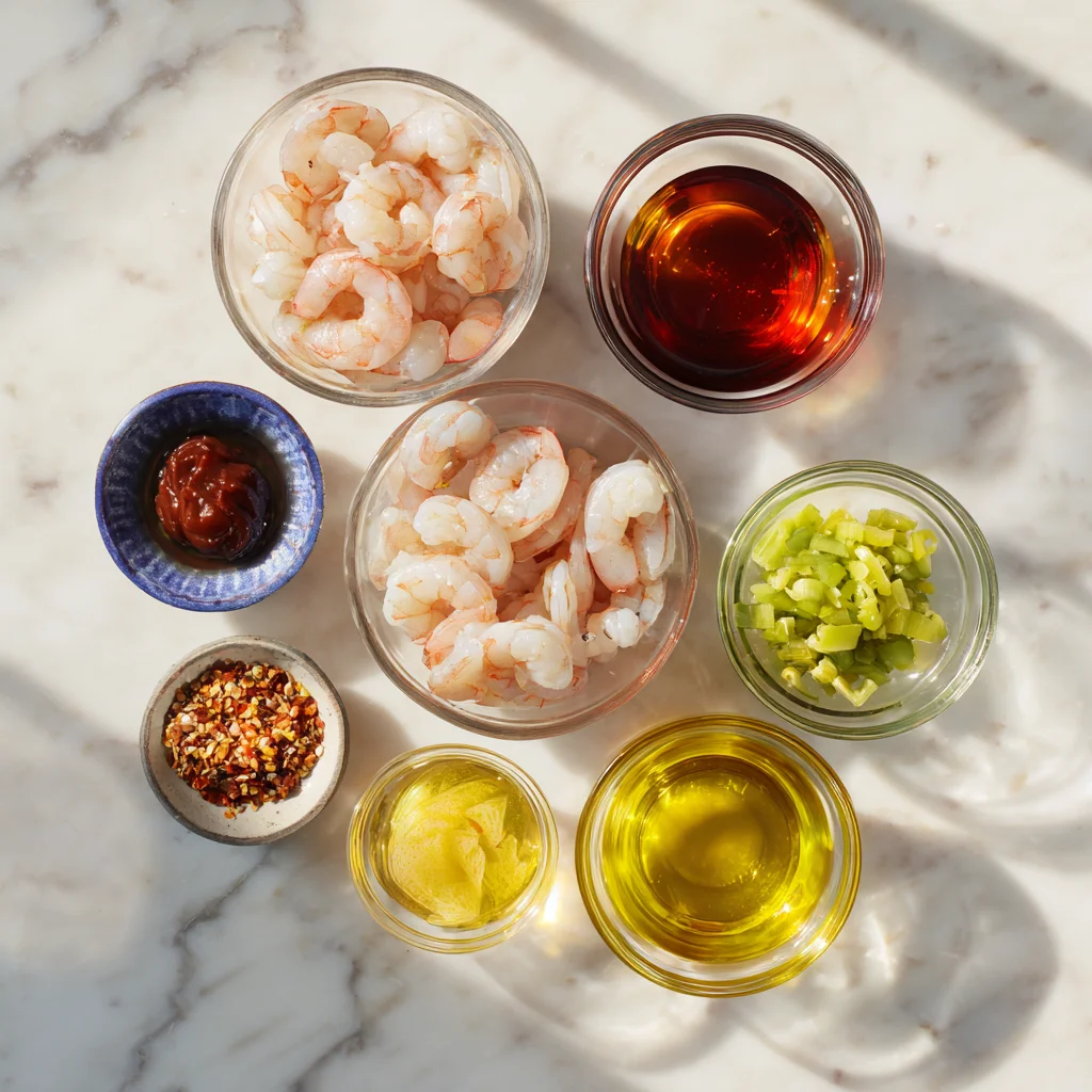 Ingredients used in Shrimp Cocktail Recipe Sauces