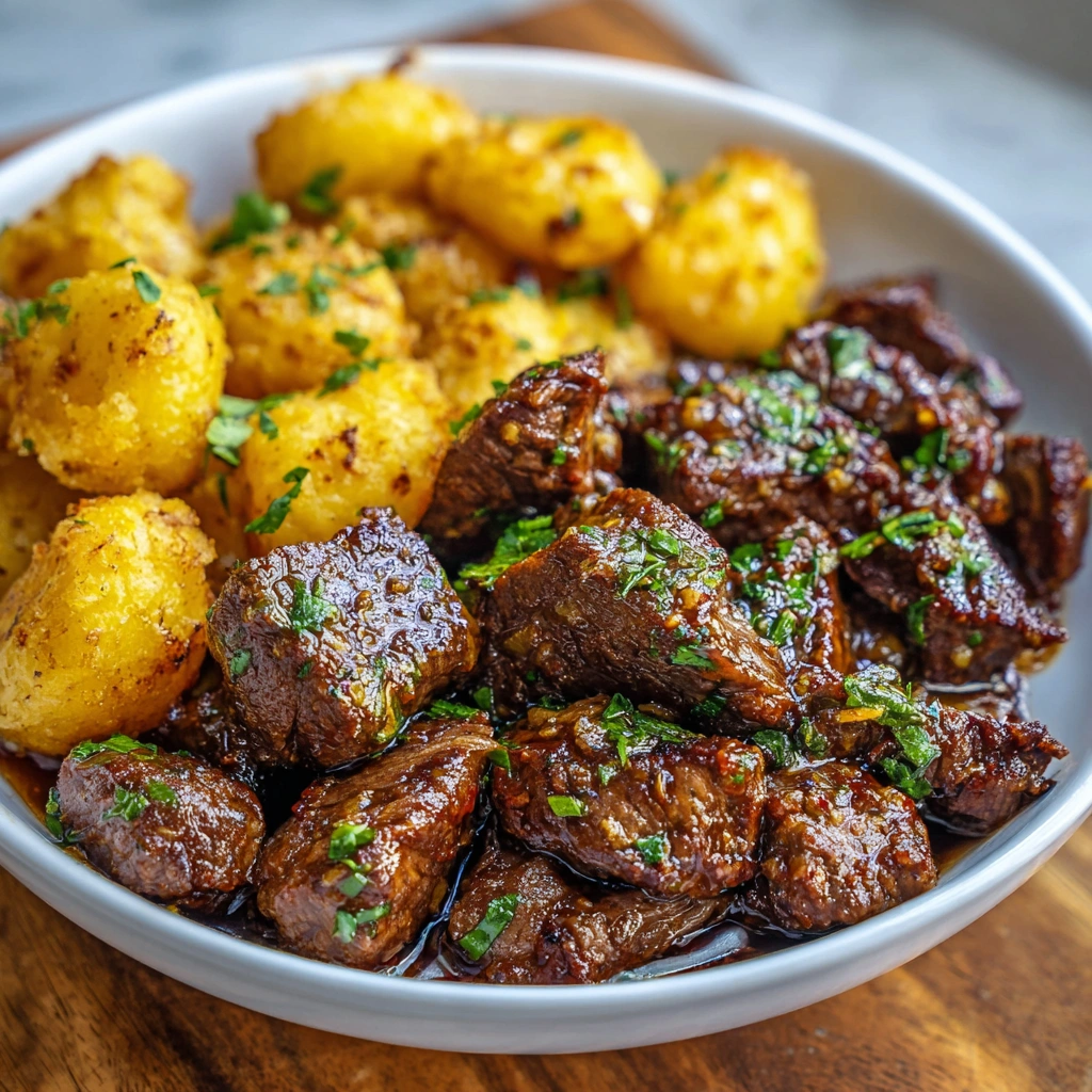 Slow Cooker Garlic Butter Beef Bites Potatoes 7 Slow Cooker Garlic Butter Beef Bites Potatoes