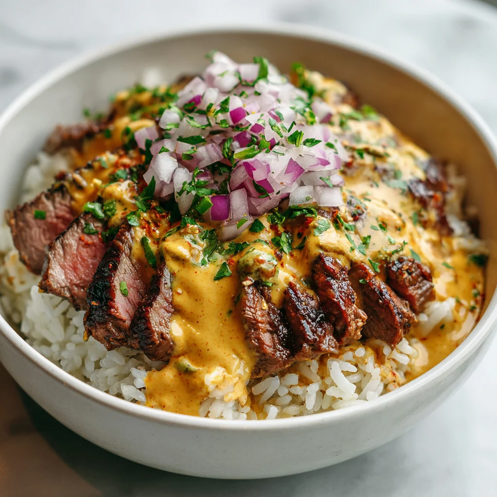 Steak Queso Rice