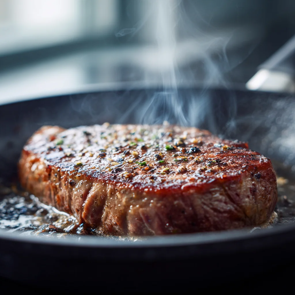 Pouring queso over steak and creamy rice