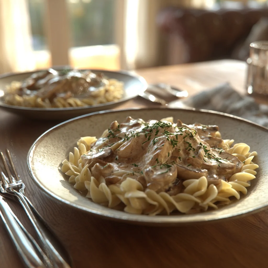 Turkey Stroganoff Recipe final serving