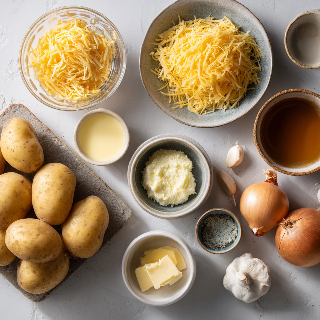 Cheesy Potato Soup 2 ingredients of Cheesy Potato Soup