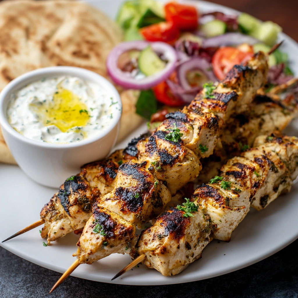 Air Fryer Chicken Souvlaki