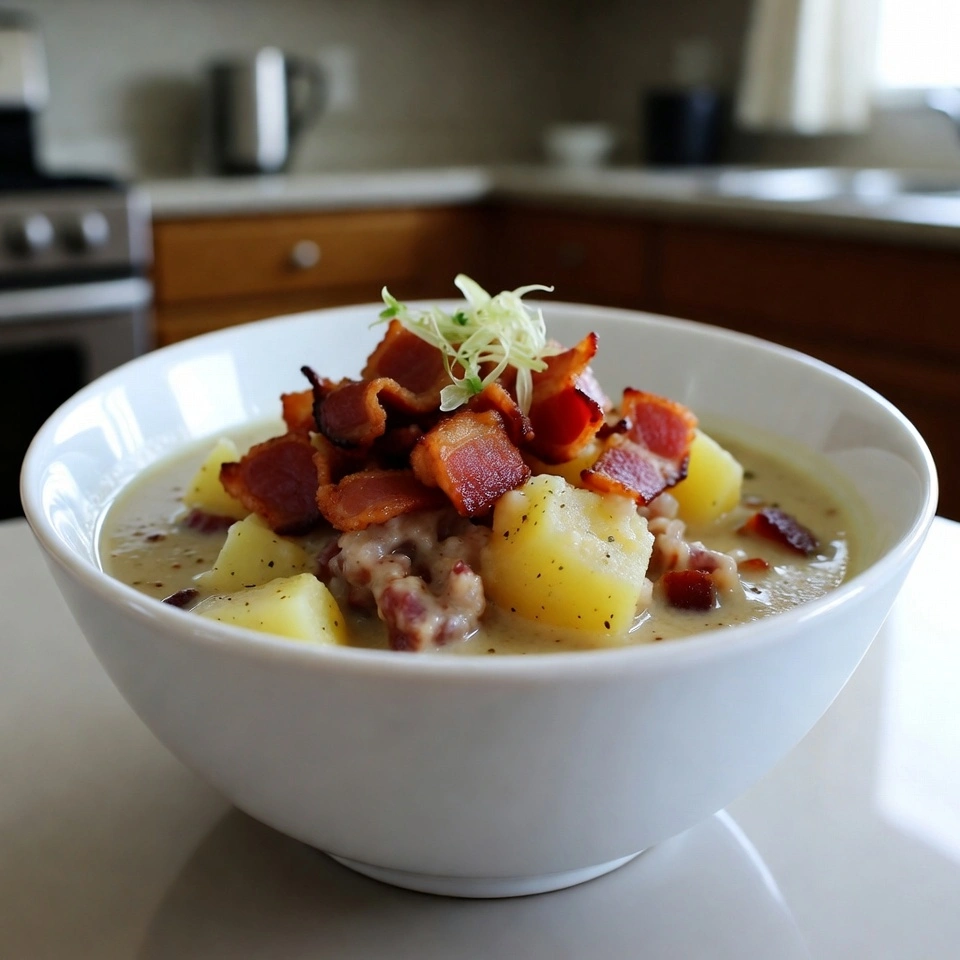 Potato Bacon Soup That Wraps You in Creamy, Smoky Comfort 6 Potato Bacon Soup