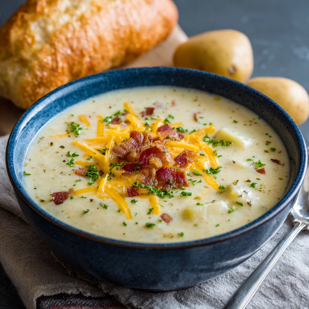 Cheesy Potato Soup 7 Cheesy Potato Soup