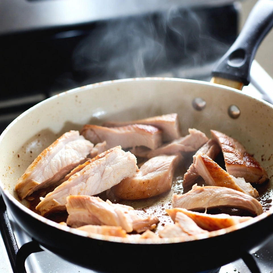 Turkey Stroganoff Recipe 3 cooking chicken