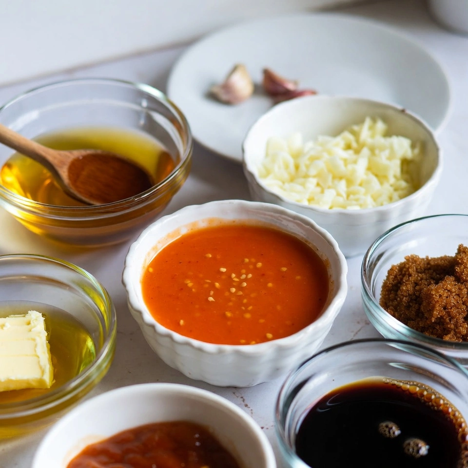 ingredients of Chicken Wing Sauces Recipe