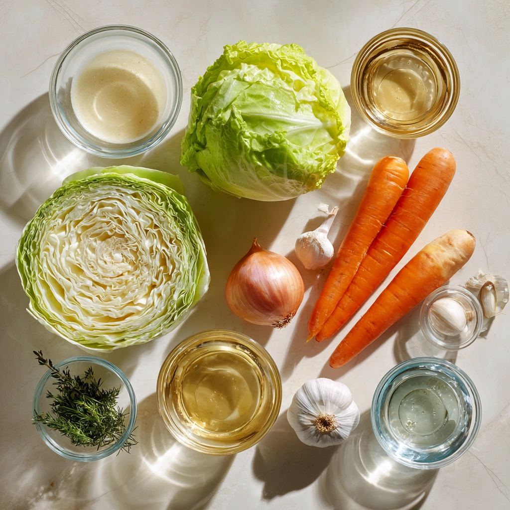 ingredients of Creamy Cabbage Soup Recipe