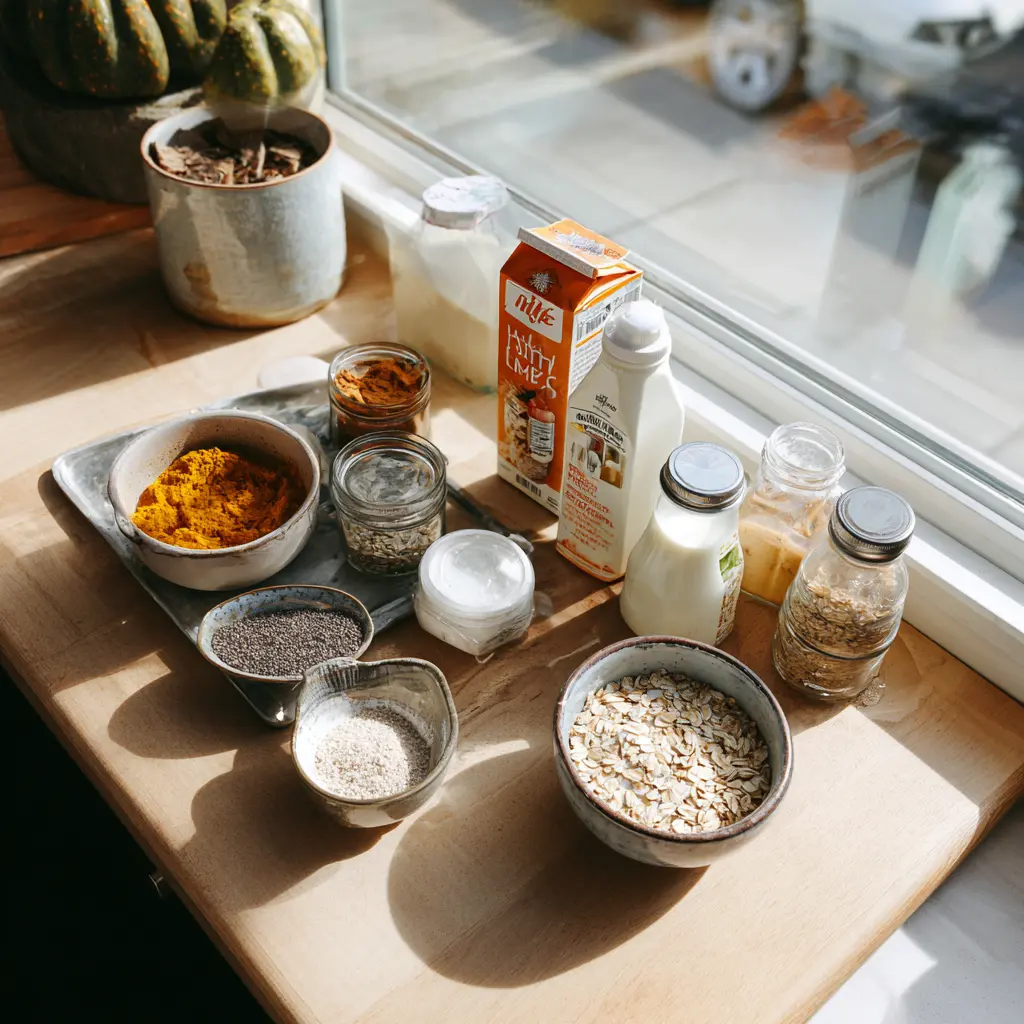 Pumpkin Pie Overnight Oats That Taste Like Fall in Every Spoonful 2 ingredients of Pumpkin Pie Overnight Oats