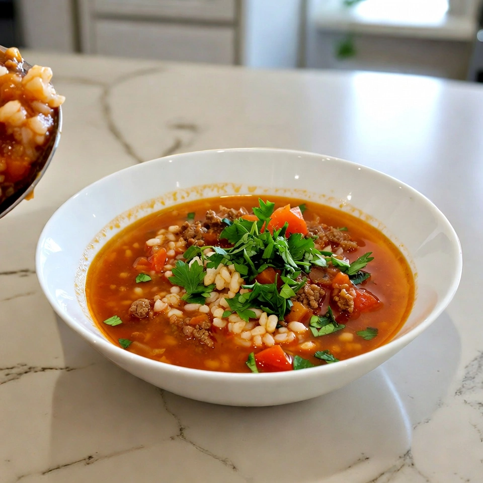 serving of Stuffed Pepper Soup
