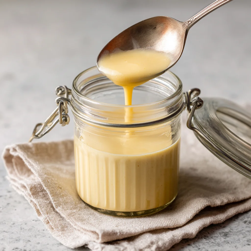 Storing homemade condensed cream soup in jar