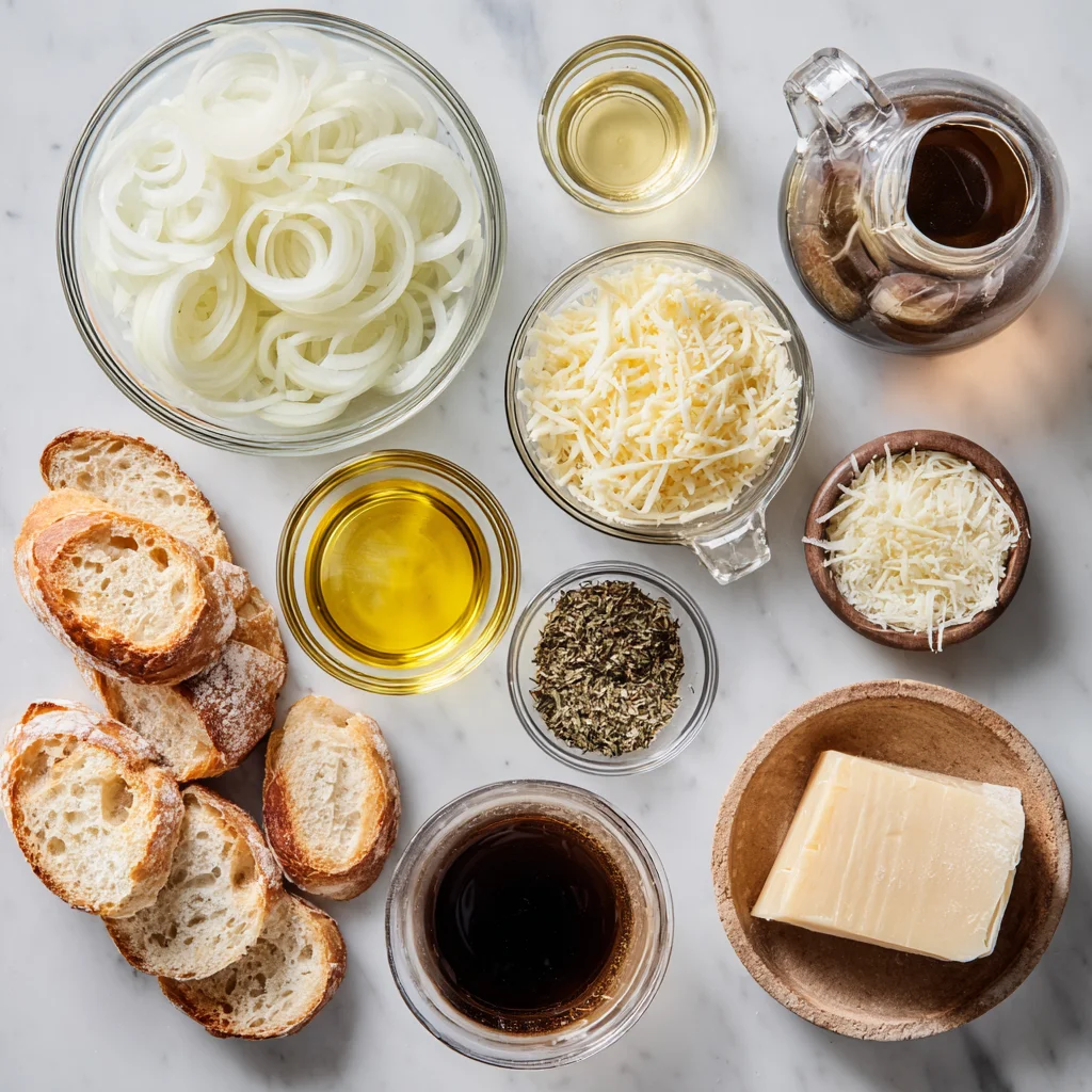 Ingredients used in French Onion Soup