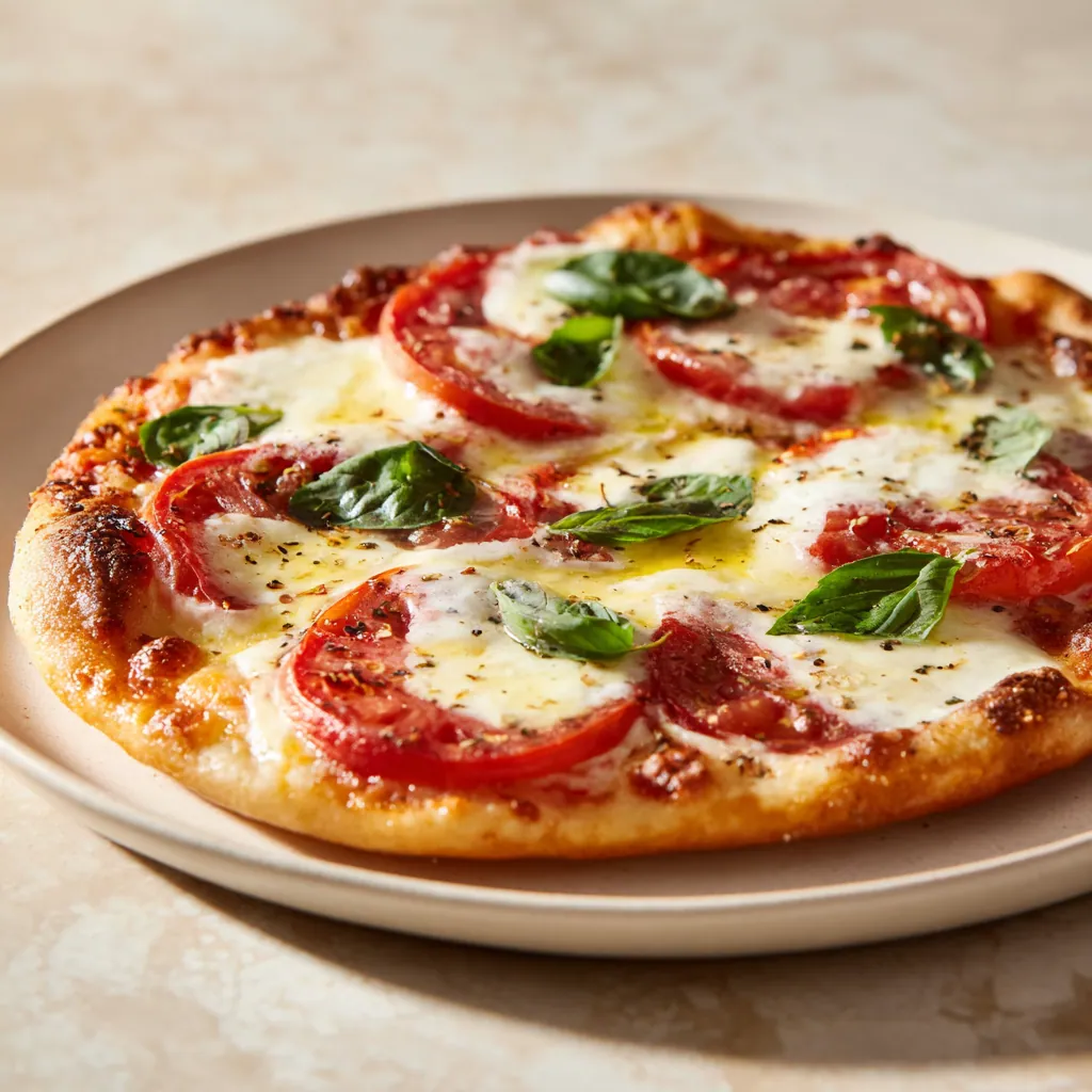 Margherita Pizza Recipe with Fresh Basil and Bubbling Mozzarella 7 Margherita Pizza