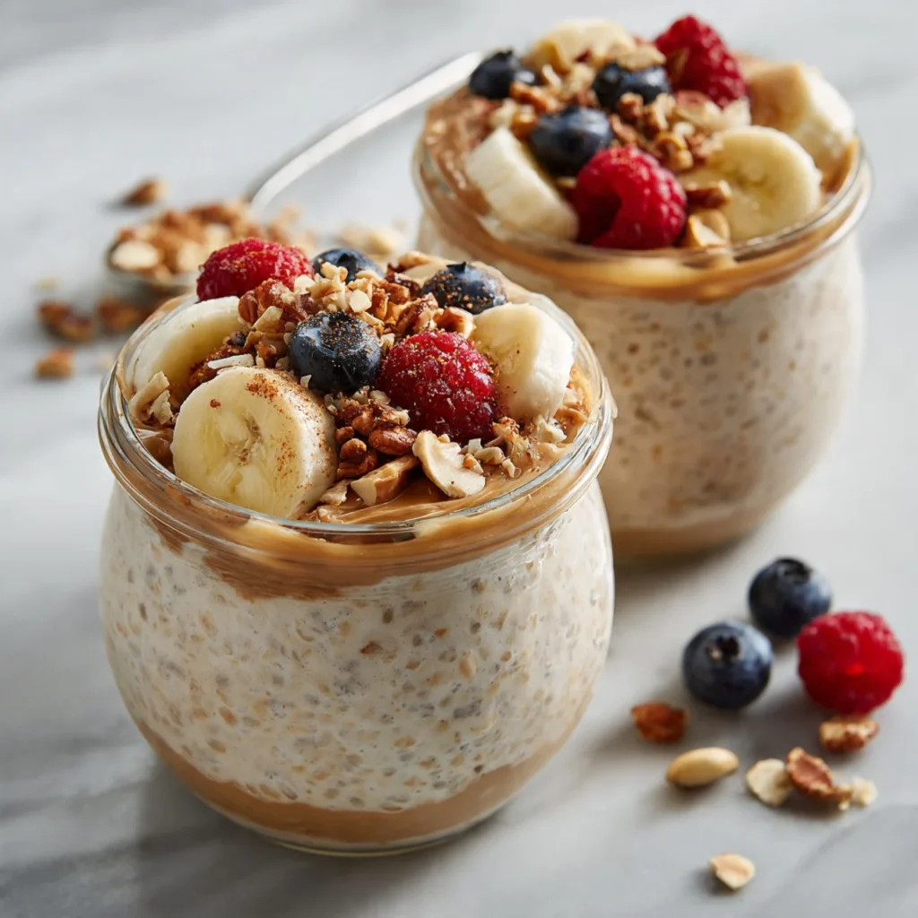 Peanut Butter Overnight Oats3