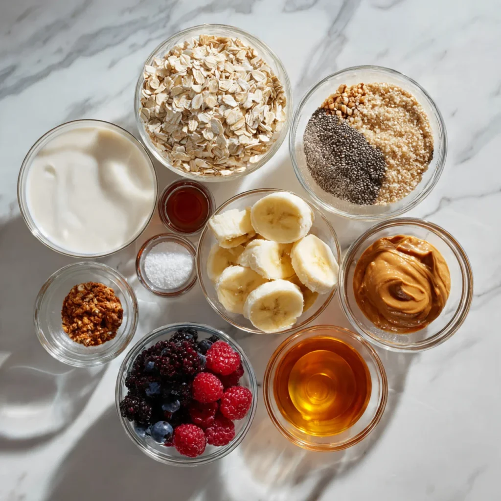 Peanut Butter Overnight Oats5