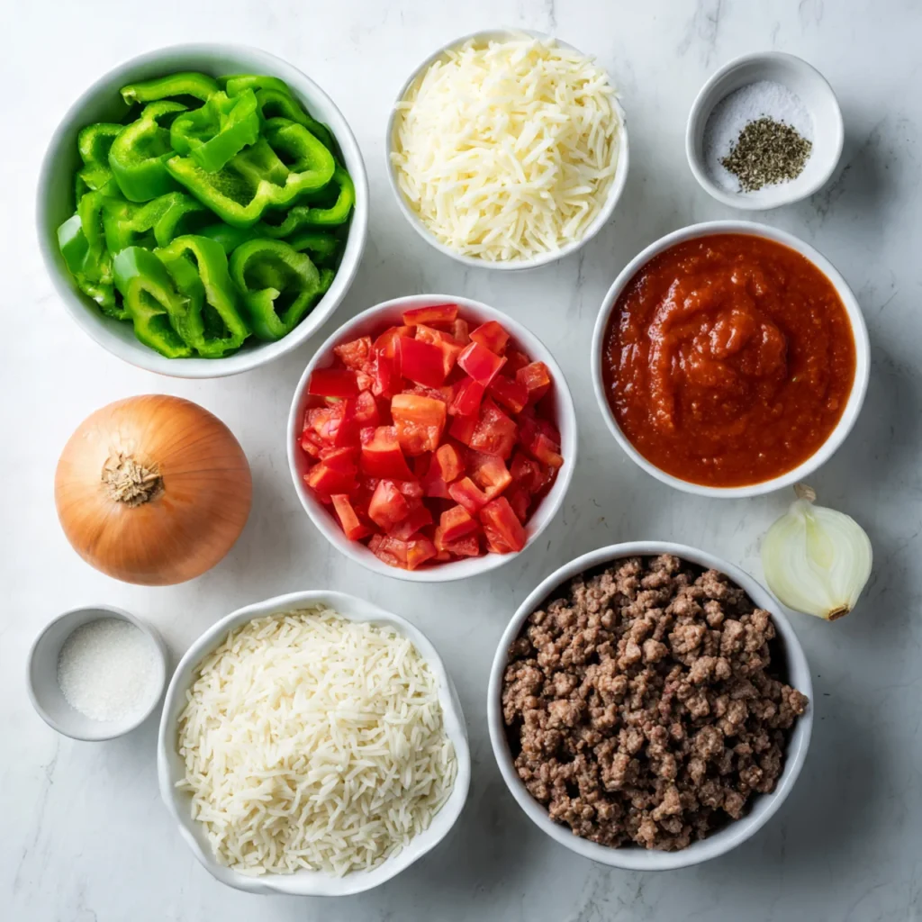 Stuffed Pepper Soup Hearty, Cozy & Full of Comfort 2 Ingredients used in Stuffed Pepper Soup