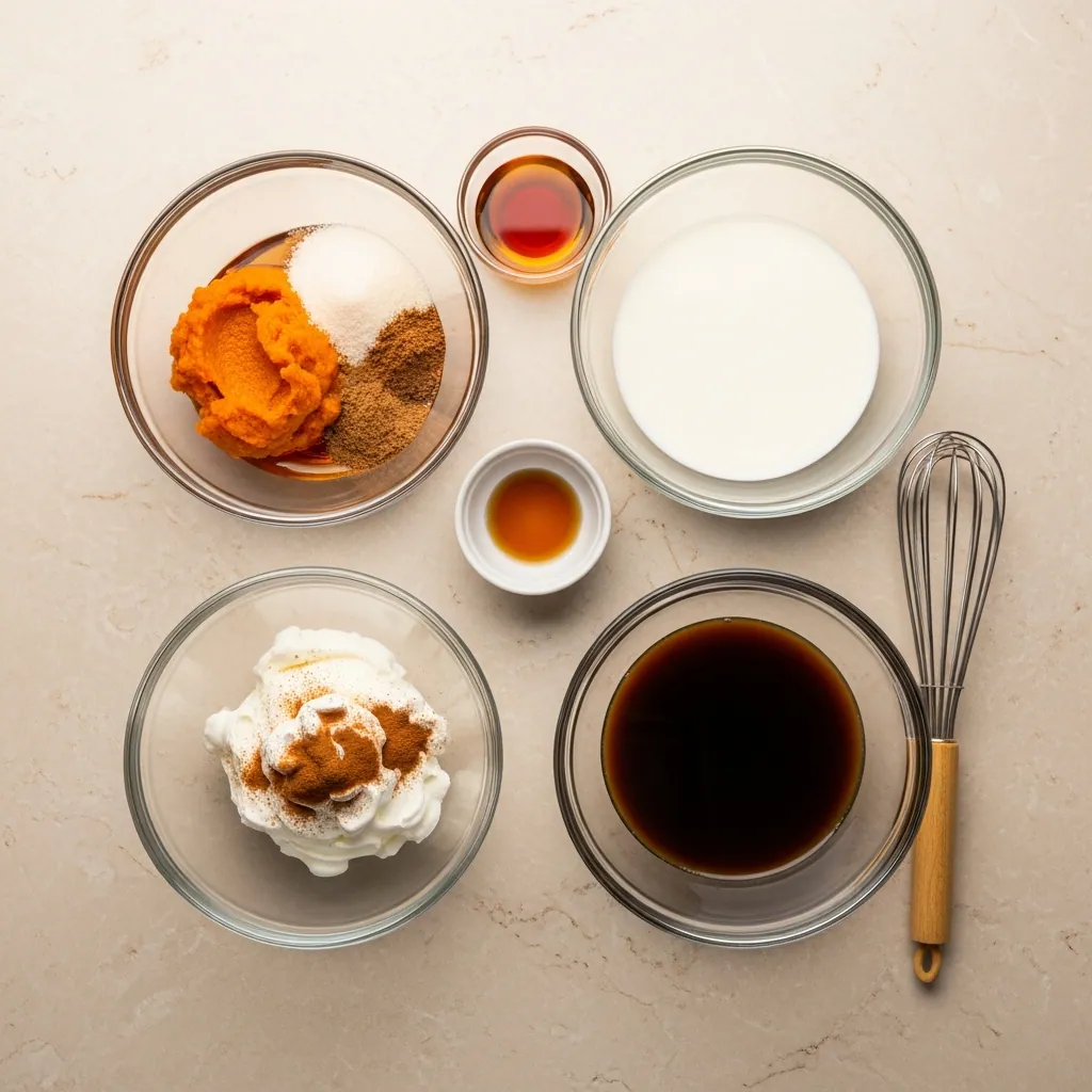 ingredients of Pumpkin Spice Latte