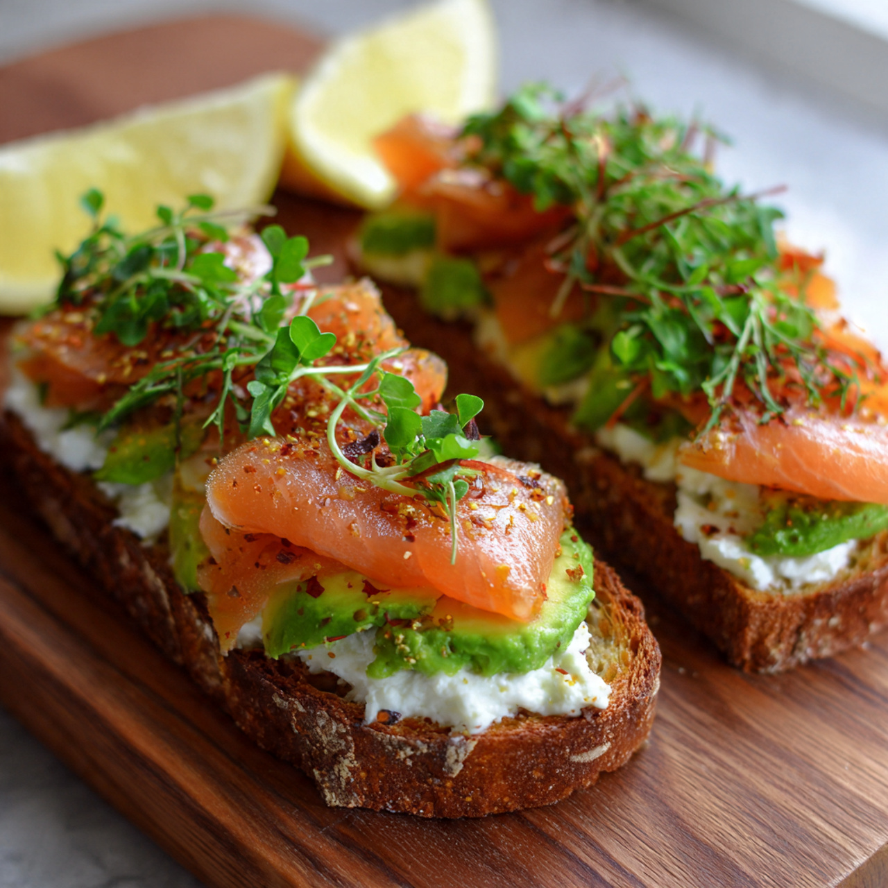 Fresh & Flavorful Smoked Salmon Avocado Toast You’ll Love 6 avocado toast topped with smoked salmon,